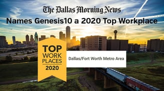 Dallas news names Genesis10 a 2020 top workplace-News